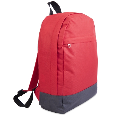Рюкзак "URBAN",  красный/ серый, 39х27х10 cм, полиэстер 600D, красный, серый, полиэстер 600d