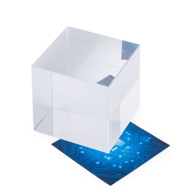 Пресс-папье CUDOR в подарочной коробке, 5x5x5см, стекло, прозрачный, стекло