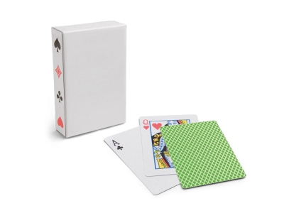 Колода из 54 карт «CARTES», зеленый, бумага