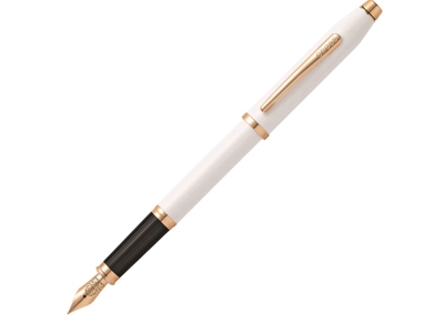 Ручка перьевая «Century II», черный, белый, желтый, металл