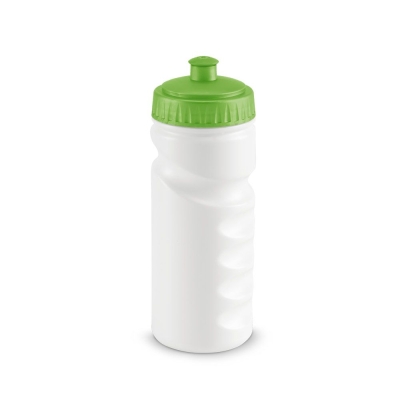 Бутылка для велосипеда Lowry, белая с зеленым, зеленый, белый, пластик