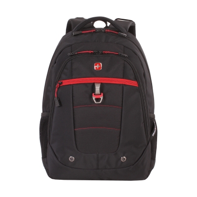 Рюкзак SWISSGEAR, 15", черный/красный, полиэстер, 900D,  34х18x47 см, 29 л, черный