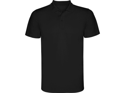 Рубашка поло «Monzha» мужская, черный, полиэстер