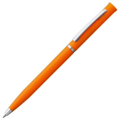 Ручка шариковая Euro Chrome, оранжевая, оранжевый, пластик; металл