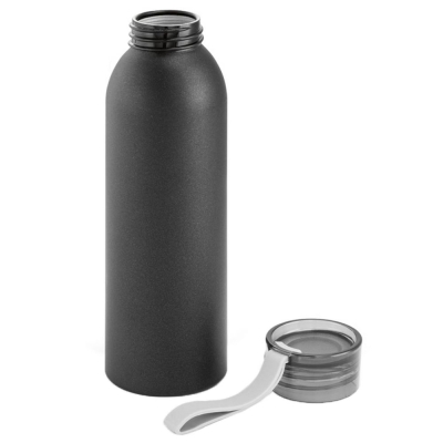 Спортивная бутылка для воды Rio, черная, черный, алюминий