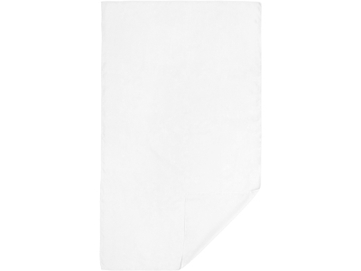Спортивное полотенце CORK, белый, полиэстер, пластик