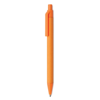 Ручка картон/пластик кукурузн, оранжевый, пластик