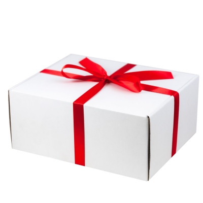 Подарочная лента для малой универсальной подарочной коробки, красная, красный