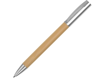 Ручка бамбуковая шариковая «Saga», серый, пластик, бамбук