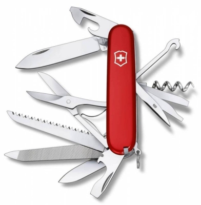 Офицерский нож Ranger 91, красный, красный, металл; пластик