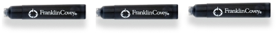 Картридж FranklinCovey для перьевой ручки  (3 шт), черный; блистер, черный