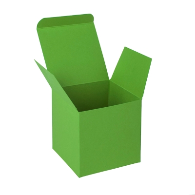 Коробка подарочная CUBE; 9*9*9 см; зеленое яблоко, зеленый, картон