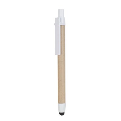 Ручка из картона, белый, бумага
