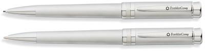 Набор FranklinCovey Freemont: шариковая ручка и карандаш 0.9мм. Цвет - хромовый матовый., серебристый, латунь, нержавеющая сталь