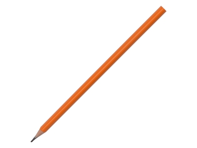 Трехгранный карандаш «Conti» из переработанных контейнеров, оранжевый, пластик