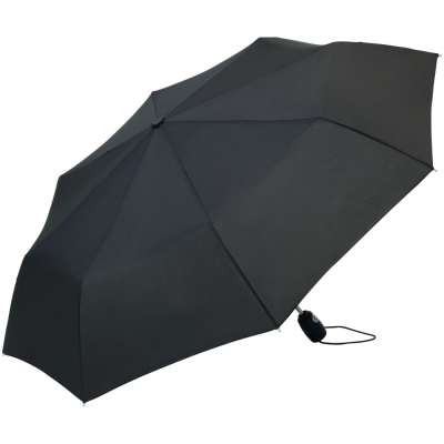Зонт складной AOC, черный, черный, soft touch