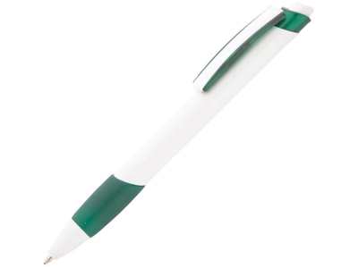 Ручка пластиковая шариковая «Соната», зеленый, белый, пластик, каучук