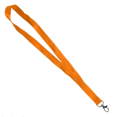 Ланъярд NECK, оранжевый, полиэстер, 2х50 см, оранжевый, текстиль,металл