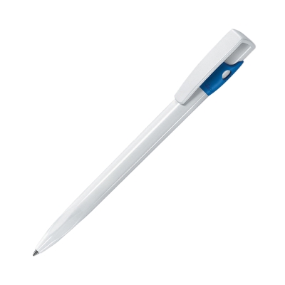 KIKI, ручка шариковая, синий/белый, пластик, белый, синий, пластик