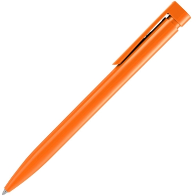 Ручка шариковая Liberty Polished, оранжевая, оранжевый, пластик