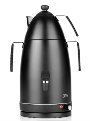 Самовар BEEM модель Mr. Tea, 4 литра, черный, матовый, серебристый
