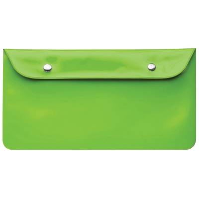 Бумажник дорожный "HAPPY TRAVEL", зеленый, 23.5*12.5 см, ПВХ, шелкография, зеленый, pvc-материал