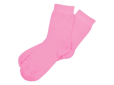 Носки однотонные «Socks» мужские, розовый, пластик, эластан, хлопок