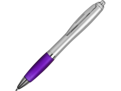 Ручка пластиковая шариковая «Nash», фиолетовый, серебристый, пластик