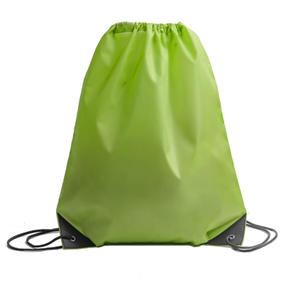 Рюкзак мешок с укреплёнными уголками BY DAY, зелёный, 35*41 см, полиэстер 210D, зеленый, 100% полиэстер, 210d