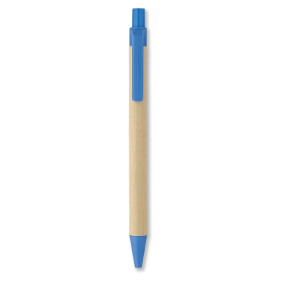 Ручка бумага/кукурузн.пластик, синий, картон