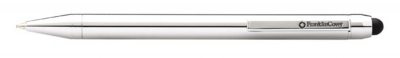 Шариковая ручка FranklinCovey Newbury со стилусом. Цвет - хромовый., серебристый, латунь, нержавеющая сталь