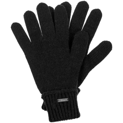 Перчатки Alpine, черные, черный, шерсть