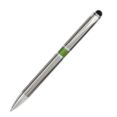Шариковая ручка iP, зеленая, серый