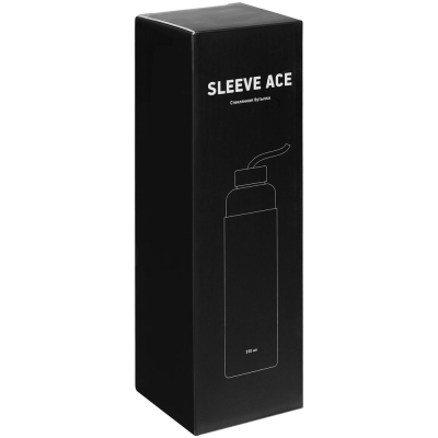 Бутылка для воды Sleeve Ace, черная, черный