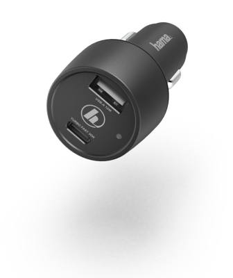 Автомобильное зар./устр. Hama H-183323 3A+2.4A (PD+QC) USB-C/USB-A универсальное черный (00183323) Автомобильное зар./устр. Hama H-183323 3A+2.4A (PD+QC) USB-C/USB-A универсальное черный (00183323)
