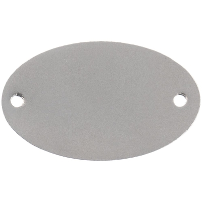 Шильдик металлический Alfa Oval, серебристый, серебристый, металл