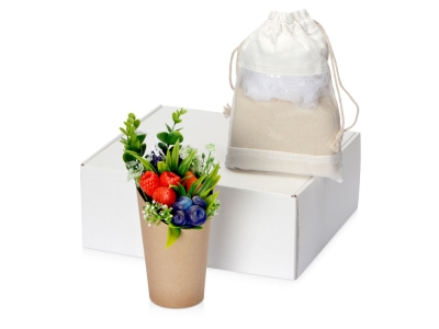 Подарочный набор «Ягодный аромат», белый, полиэстер, пластик, хлопок