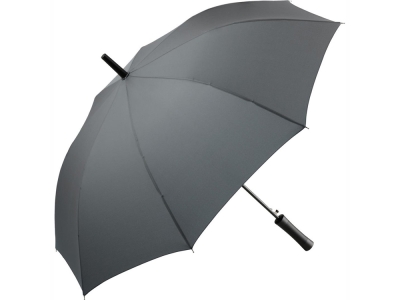 Зонт-трость «Resist» с повышенной стойкостью к порывам ветра, серый, полиэстер