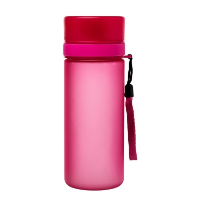 Бутылка для воды Simple, розовая, розовый, пластик