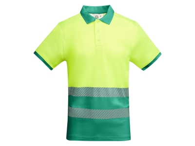 Рубашка поло «Atrio» мужская, зеленый, желтый, полиэстер, хлопок