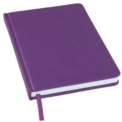 Ежедневник недатированный Bliss, А5,  фиолетовый, белый блок, без обреза, фиолетовый, pu velvet