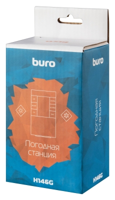 Погодная станция Buro H146G серебристый/черный