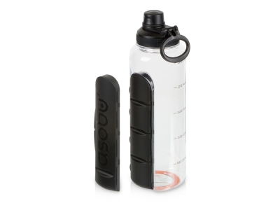 Спортивная бутылка для воды «Electrolyte», 1200 мл, тритан, черный, пластик
