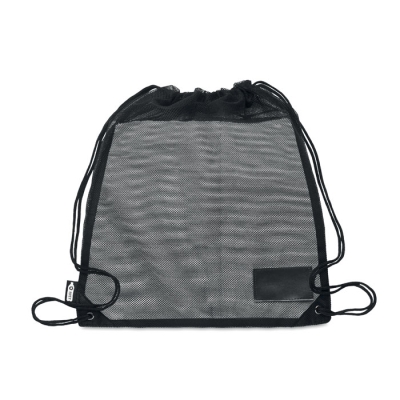 Рюкзак-мешок сетчатый, черный, rpet