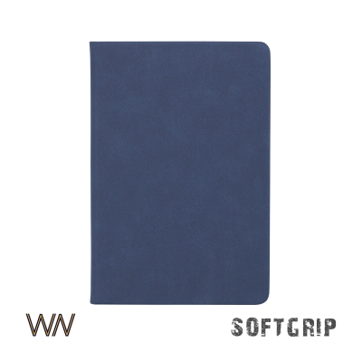 Ежедневник недатированный "Флоренция", А5, покрытие soft grip, синий, искусственная кожа/soft grip
