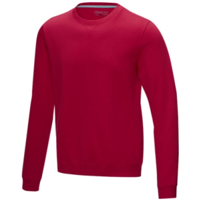 Мужской свитер с круглым вырезом Jasper, изготовленный из натуральных материалов, которые отвечают стандарту GOTS и переработ, красный