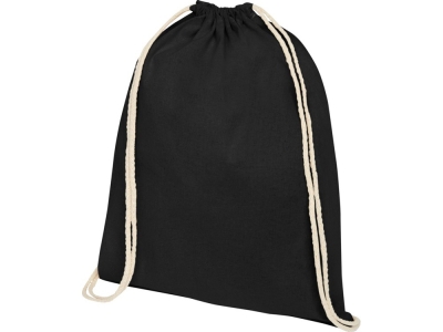 Рюкзак со шнурком «Tenes» из хлопка 140 г/м², черный, хлопок