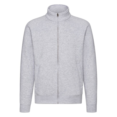 Толстовка "Sweat Jacket", серо-лиловый_2XL, 70% х/б, 30% п/э, 280 г/м2, серый