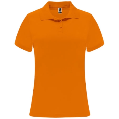 Женское спортивное поло Monzha с коротким рукавом, оранжевый
