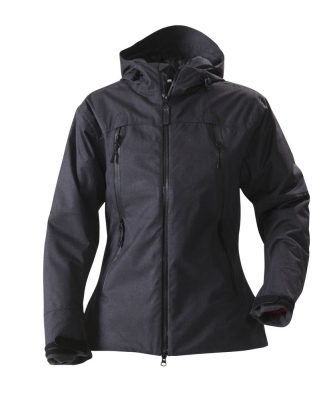 Куртка женская Elizabeth, черный меланж, черный, полиэстер 100%; утеплитель - полиэстер 100%, плотность 100 г/м²